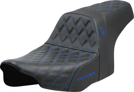 Saddlemen SDC Performance Pro Series Gripper Seat With Blue Stitching For Harley Davidson 2023-2025 Touring FLHX Street Glide & FLTR Road Glide Models (SC82307D1)