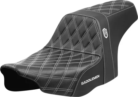 Saddlemen SDC Performance Pro Series Gripper Seat With White Stitching For Harley Davidson 2023-2025 Touring FLHX Street Glide & FLTR Road Glide Models (SC82307D6)