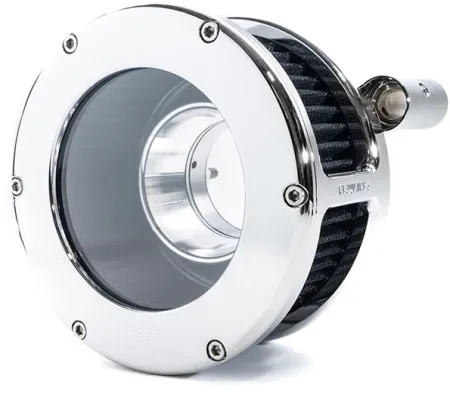 Feuling BA Air Cleaner Kit With Clear Cover In Chrome Finish With Black Filter For Harley Davidson 1993-1999 Dyna, Softail & Touring Models (5568)
