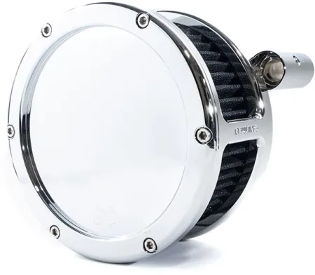 Feuling BA Solid Cover Air Cleaner Kit In Chrome With Black Filter For Harley Davidson 2008-2016 FLT / 2016-2017 FLST & FXDLS (Fly By Wire) Models (5557)