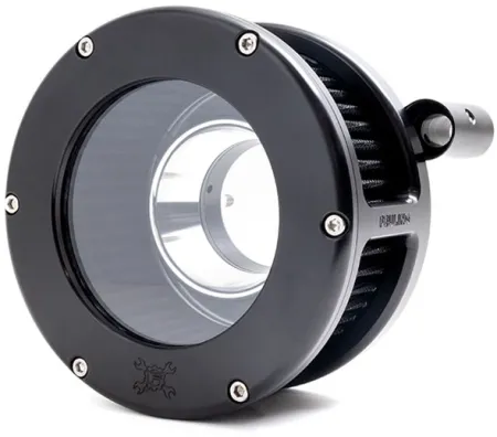 Feuling BA Air Cleaner Kit With Clear Cover In Black Finish With Black Filter For Harley Davidson 2008-2016 FLT / 2016-2017 FLST & FXDLS (Fly By Wire) Models (5554)