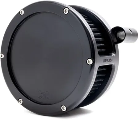 Feuling BA Solid Cover Air Cleaner Kit In Black With Black Filter For Harley Davidson 2008-2016 FLT / 2016-2017 FLST & FXDLS (Fly By Wire) Models (5553)