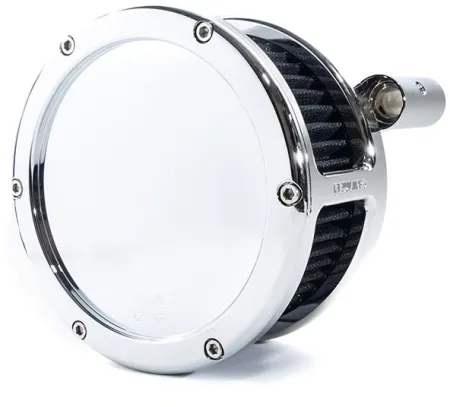 Feuling BA Solid Cover Air Cleaner Kit In Chrome With Black Filter For Harley Davidson 1999-2017 Twin Cam Models (Exc. E-Throttle & 99-01 FLT) (5547)