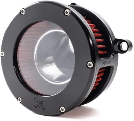 Feuling BA Air Cleaner Kit With Clear Cover In Black Finish With Red Filter For Harley Davidson 2025-2026 Softail & 2023-2026 Touring M8 (Gen 2) Models (5474)