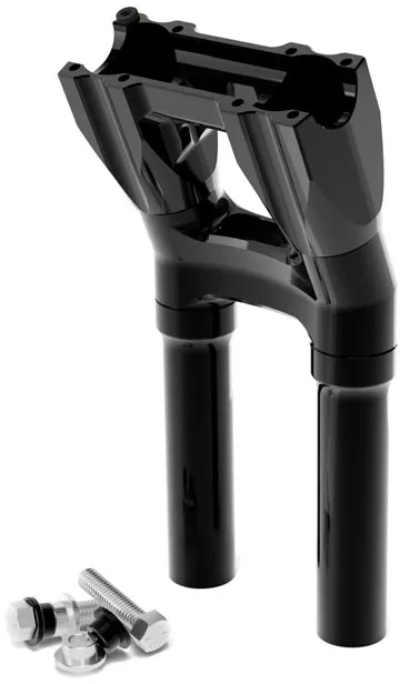 Kraus 10 Inch Topless Isolated Kickback Risers With 1 1/8 Clamping Area In Black Finish (UN-ISO-90-B)