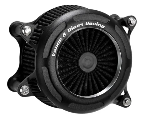 Vance & Hines VO2 Onyx Air Cleaner In Black For 2000-2015 Softail, 1999-2017 Dyna (Excluding 2017 FXDLS), 2001-2007 FLT/Touring (Excluding CVO) Models (41114)