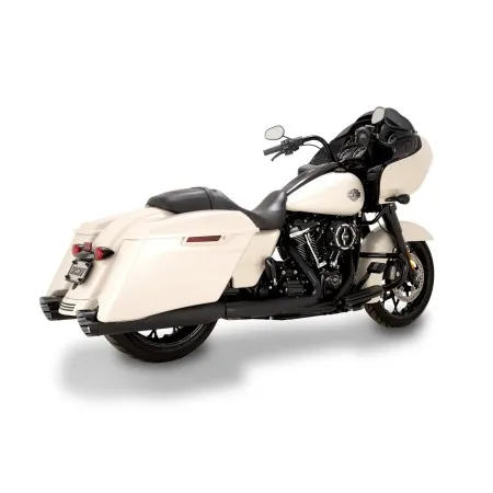 Vance & Hines Razorback 450 Slip-On Mufflers In Black For Harley Davidson 2015-2025 Touring Models (Excl. Trikes) (47960)