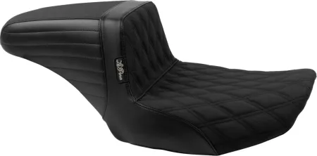 Le Pera Kickflip Gripp Tape Double Diamond Stitched Seat For Harley Davidson 2023-2025 Touring FLHX Street Glide & FLTR Road Glide Models (LV-597DDGP)