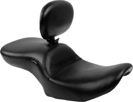 Le Pera Maverick Smooth Seat With Drivers Backrest For Harley Davidson 2023-2025 Touring FLHX Street Glide & FLTR Road Glide Models (LV-957BRS)