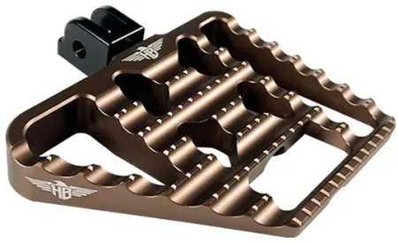 Heinz Bikes Performance Passenger Mini Floorboards V1 In Bronze For Harley Davidson 2018-2025 M8 Softail Models (HB-MFBV1-M8P-BRO)