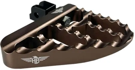 Heinz Bikes Performance Driver/Passenger Mini Floorboards V2 In Bronze For Harley Davidson 1990-2017 Dyna, 1990-2020 Sportster & 1990-2017 Softail Models (HB-MFBV2-MM-BRO)