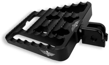 Heinz Bikes V1 Driver/Passenger Mini-Floorboards In Black For Harley Davidson 1990-2017 Dyna, 1990-2020 Sportster & 1990-2017 Softail Models (HB-MFBV1-MM-B)
