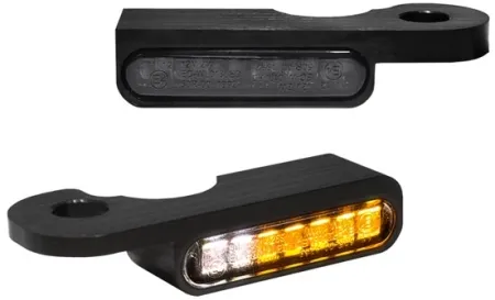 Heinz Bikes Stripes Turn Signals In Black Anodized For Harley Davidson 2021-2025 Touring Models (HBTS-FLH21-PL)