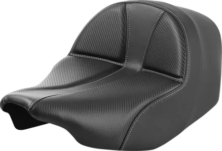 Saddlemen Standard Reach Carbon Fiber Dominator Solo Seat For Harley Davidson 2023-2025 Touring FLHX Street Glide & FLTR Road Glide Models (823-07-0042)