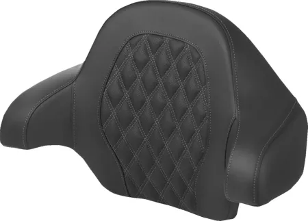 Saddlemen Lattice Stitched Tour Pack Backrest Pad With Grey Stitching For Harley Davidson 2014-2025 FLHR, FLHT, FLHX & FLTR Touring Models (814-07-15002)