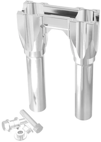 Kraus 8 Inch Topless Isolated Straight Risers In Raw Finish With 1 Inch Clamping Area (UN-ISO-48-M)