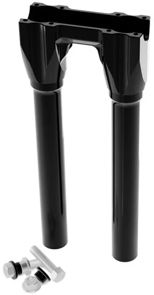 Kraus 12 Inch Topless Isolated Straight Risers In Black Finish With 1 Inch Clamping Area (UN-ISO-42-B)