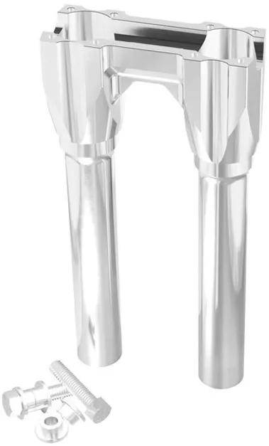 Kraus 10 Inch Topless Isolated Straight Risers In Raw Finish With 1 Inch Clamping Area (UN-ISO-40-M)