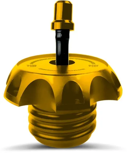 Heinz Bikes Vented Gas Cap In Gold Finish (HB-PVGC-G)