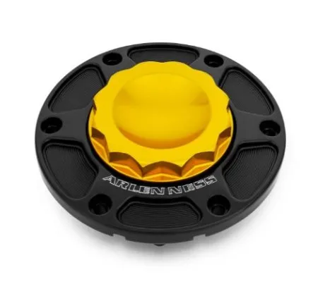 Arlen Ness 12 Point Gas Cap In Gold For Harley Davidson 2024-2026 Touring Models (701-016)