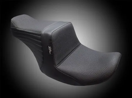 Le Pera Tailwhip Basket Weave Up Front Seat For Harley Davidson 2023-2025 Touring FLHX Street Glide & FLTR Road Glide Models (LVU-587BW)