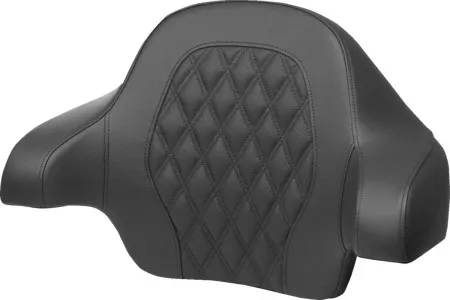 Saddlemen Lattice Stitched Tour Pack Backrest Pad With Blue Stitching For Harley Davidson 2014-2025 FLHR, FLHT, FLHX & FLTR Touring Models (814-07-15001)