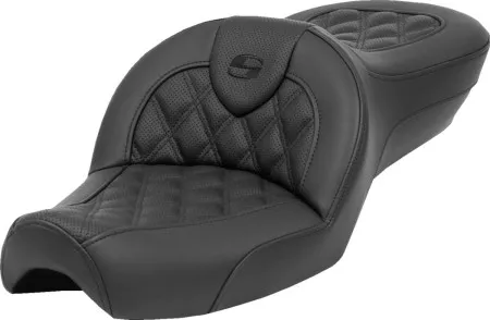 Saddlemen Standard Reach Lattice Stitched Roadsofa Seat For Harley Davidson 1979-2003 XL Sportster Models (879-03-182)