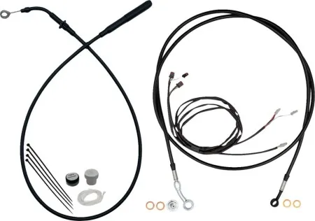 Fat Baggers Ez Install Upper Clutch Cable - 16 Handlebars - Black (219916-B)