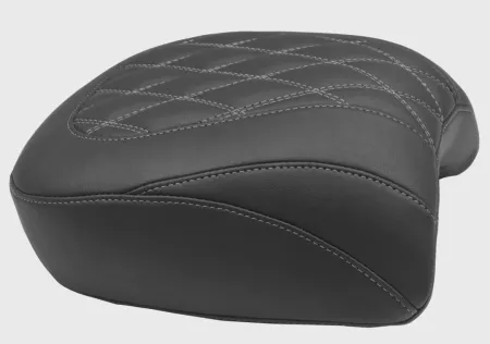 Mustang Wide Tripper Passenger Seat With Gun Metal Grey Stitching For Harley Davidson 2023-2025 Touring FLHX Street Glide & FLTR Road Glide Models (88511GM)