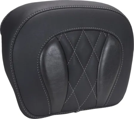 Mustang Deluxe Diamond Chopped Sissy Bar Pad With Gun Metal Grey Stitching For Harley Davidson 2023-2025 Touring FLHX Street Glide & FLTR Road Glide Models (88440GM)
