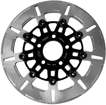 Kodlin x SBS Rear 9 Spoke Brake Rotor 2000-2026 Softail, Dyna; 2000-2007 Touring; 2000-2010 XL Sportster (7145C)
