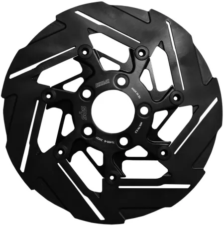 Kodlin x SBS Rear 7 Spoke Brake Rotor 2000-2026 Softail, Dyna; 2000-2007 Touring; 2000-2010 XL Sportster (7145D-B)