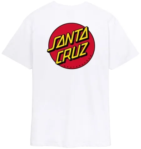Santa Cruz Dot Chest T-shirt White (ARM236007)