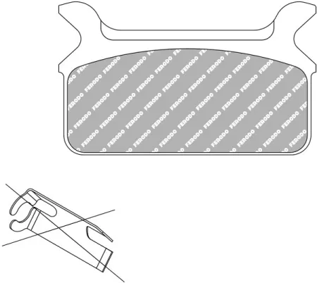 Ferodo, Brake PADS. Organic P-compound (ARM301017)