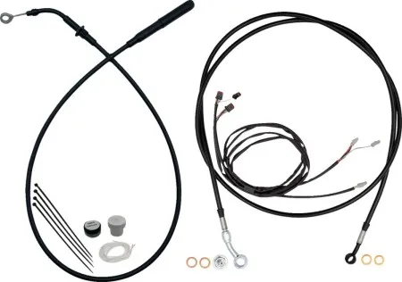 Fat Baggers Ez Install Upper Clutch Cable - 16 Handlebars - Black (219016-B)
