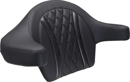 Mustang Deluxe Diamond Extended Arm Wrap-Around Backrest With Black Stitching For Harley Davidson 2023-2025 Road Glide & Street Glide Models (88430)