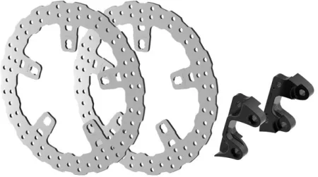 Ricks Motorcycles Oversize 13 Inch Front Wave Brake Discs For 2014-2023 Touring & 2014-2025 Road King Special (20-K41500017-330)