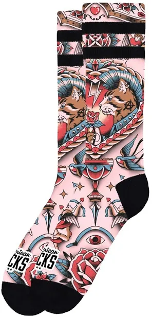 American Socks Feline Hearts Signature Socks (ARM463317)
