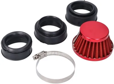 101 Octane Air Filter Power Shorty 44-54MM Red (IP18908)