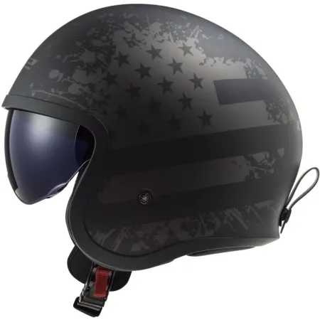 LS2 Spitfire Ii Black Flag Helmet Matt Black (365992611XS)