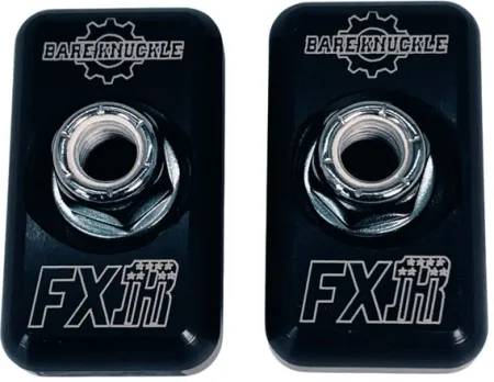 Bare Knuckle Performance, Axle Adjuster Plate KIT. FXR Logo (45-001-01)