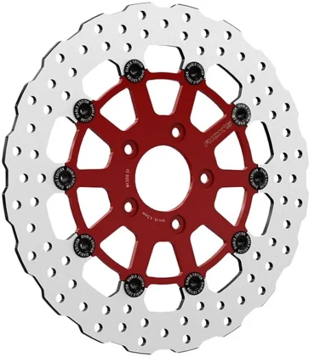 Ricks Motorcycles Front El Diablo Series Brake Disc For Harley Davidson 2000-2013 Sportster, 2000-2007 Touring, 2000-2005 Dyna & 2000-2014 Softail Models (20-WED020292-F)