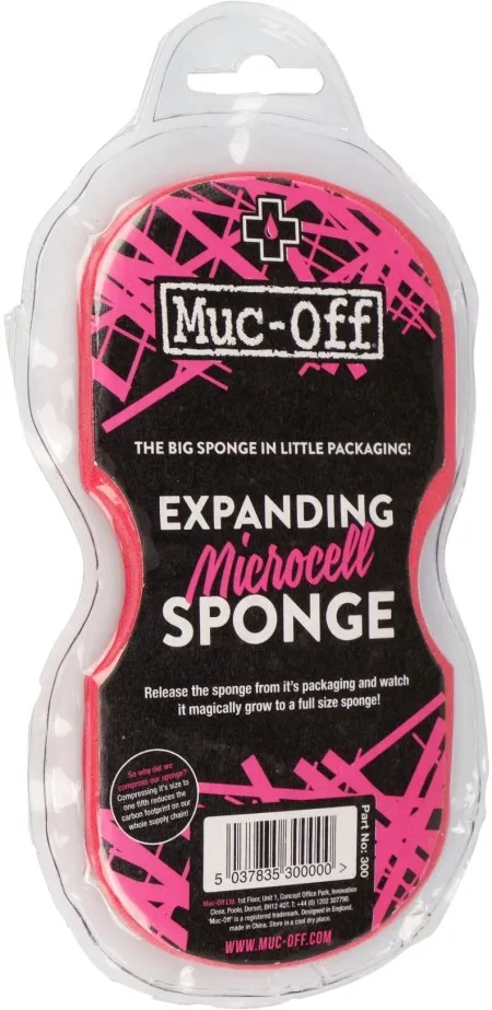 MUC-OFF Expanding Pink Sponge (300-MO)