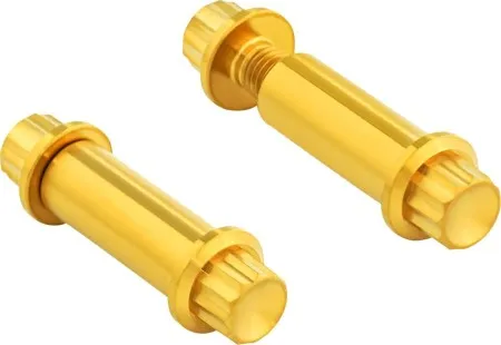 Arlen Ness Titanium Footpeg Bolt Kit In Gold For 1984-2017 Twin Cam & Sportster With Standard Male Mount Pegs (300-802)