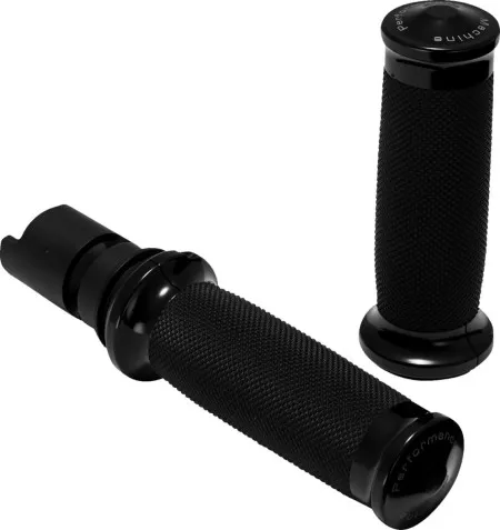 Performance Machine Contour Renthal Wrapped Grips Black For Harley Davidson 2025-2026 Softail, 2023-2026 Road Glide & Street Glide Models (0063-2105M-B)