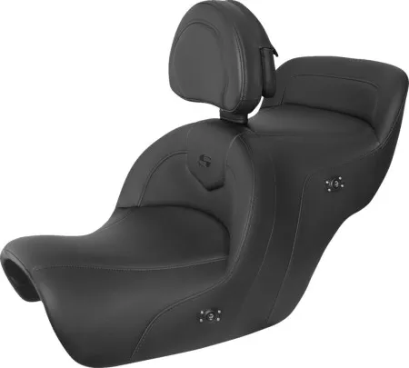 Saddlemen Roadsofa Heated Seat With Drivers Backrest For Honda 1988-2000 GL1500 Goldwing Models (H88-07-187BRHCT)