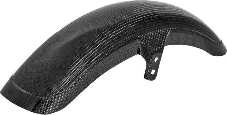 Saddlemen 19 Inch Carbon Fiber Front Fender In Gloss Finish For Harley Davidson 2006-2017 Dyna, 2018-2025 Softail Models With 49mm Mid Glide Frontend (CF-8-0002)