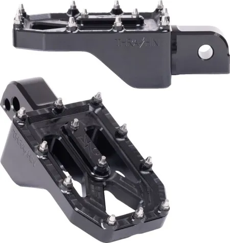Thrashin Supply Co. Aggressor Rear Footpegs In Black For Harley Davidson 2018-2026 M8 Softail Models  (TSC-2022-1-SR)