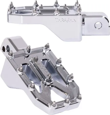 Thrashin Supply Co. Aggressor Rear Footpegs In Chrome For Harley Davidson 2018-2026 M8 Softail Models  (TSC-2022-3-SR)