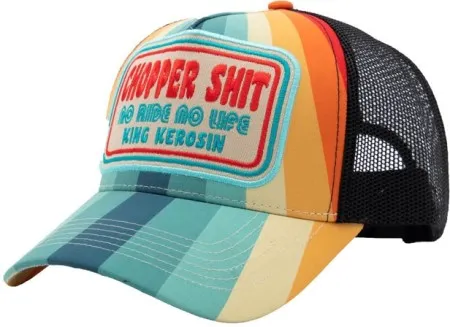 King Kerosin Chopper Shit Trucker Cap Blue/orange (ARM852127)